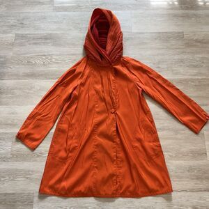 Mycra Pac Reversible Donatella Raincoat Orange & Red-Size M